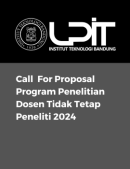 Call For Proposal Program Penelitian Dosen Tidak Tetap Peneliti 2024